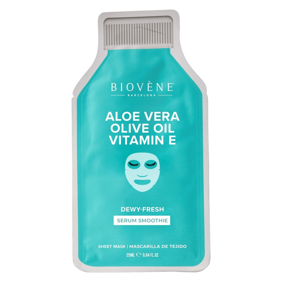Biovène Aloe Vera Vitamin E Dewy-Fresh Smoothie Serum Sheet Mask 1pcs