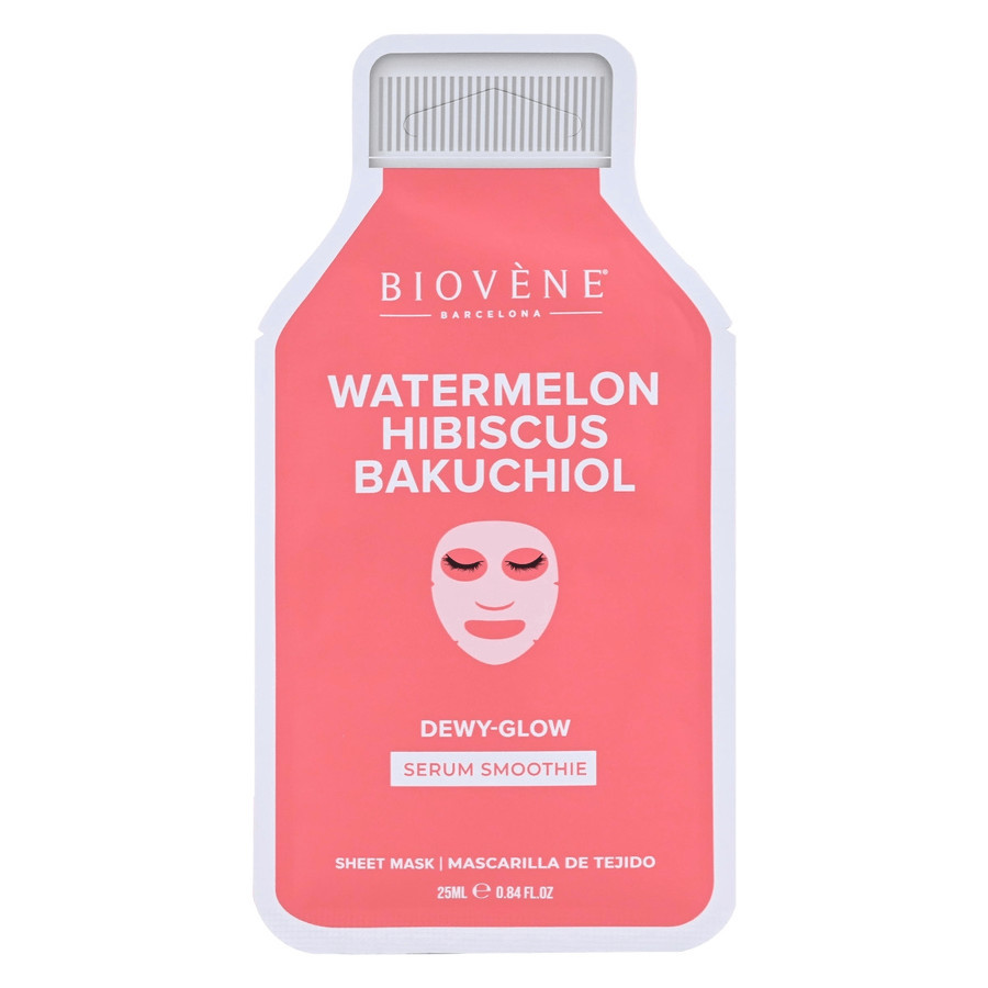 Biovène Watermelon Bakuchiol Dewy-Glow Smoothie Serum Sheet Mask 1pcs