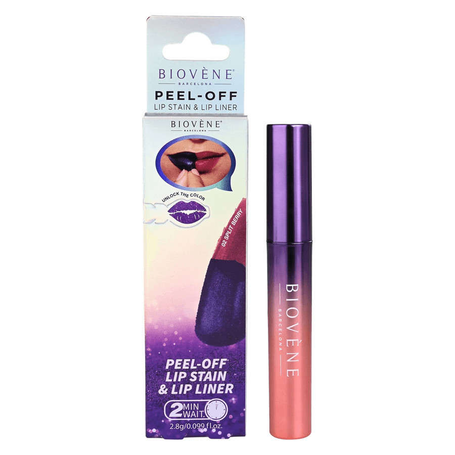 Biovène Peel-Off Perfect Reveal Lip Stain & Liner In One Bare Flick Split Berry