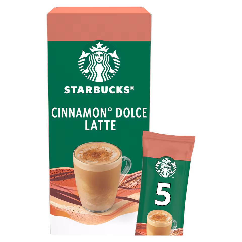 Starbucks Premium Instant Cinnamon Dolce Latte Coffee Sachets 5x23.5g
