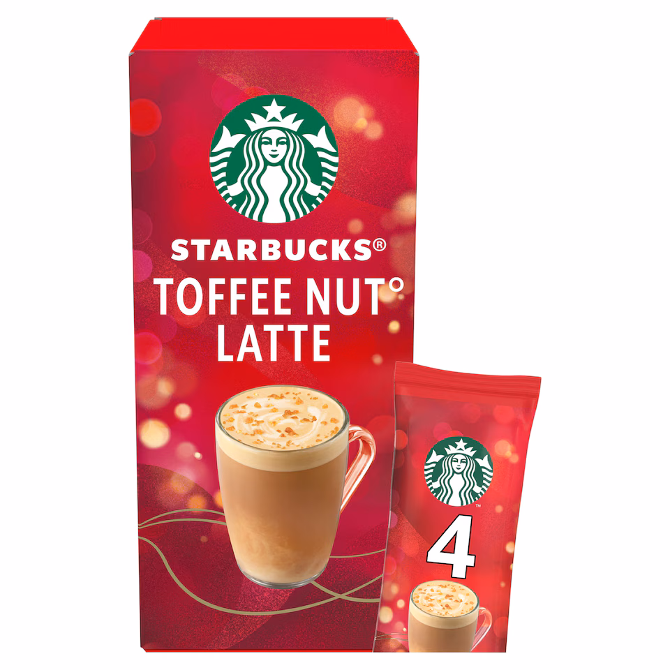 Starbucks Toffee Nut Latte Sachets 4X23g