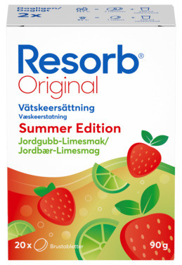 Resorb Væskeerstatning Jordbær-lime 90g
