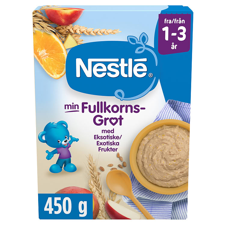 Min Fullkornsgrøt Eksotiske Frukter 1-3 År 450g