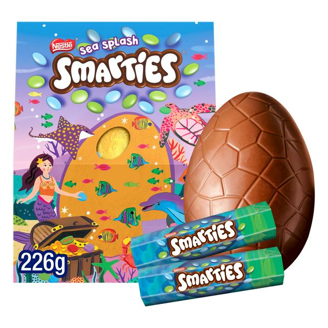 Smarties Extra Large Milk Chocolate Sea Splash Easter Egg 226g