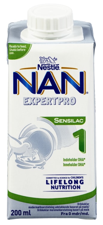 Nan Sensilac Drikkeklar fra 0mnd 200ml Nestle