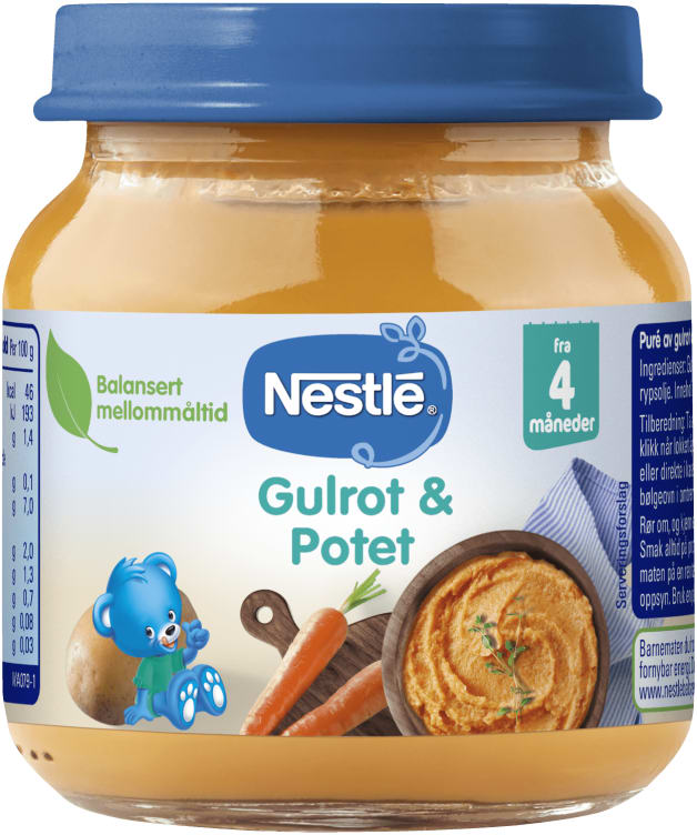 Gulrot&Potet 4mnd 125g Nestle