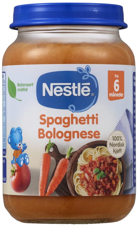 Spaghetti Bolognese 6 Mnd 190g Nestle