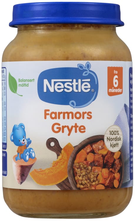 Farmors Gryte 6mnd 190g Nestle