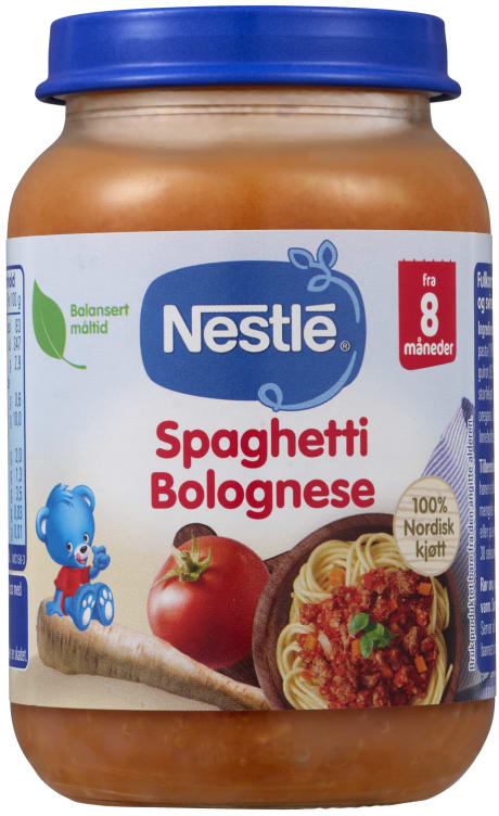 Spaghetti Bolognese 8mnd 190g Nestle