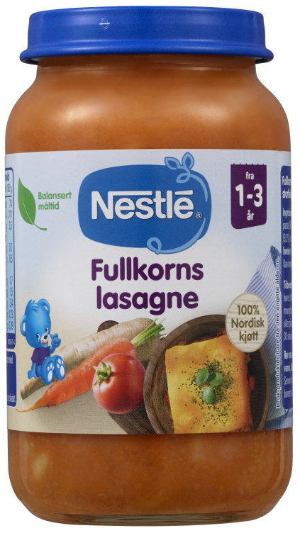 Fullkornslasagne 1-3år 220g Nestle