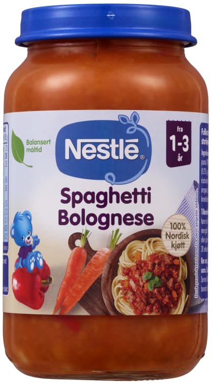 Spaghetti Bolognese 1-3år 220g Nestle