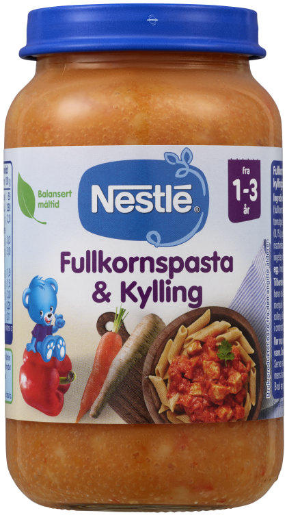 Fullkornspasta &Kylling 1-3år 220g Nestle