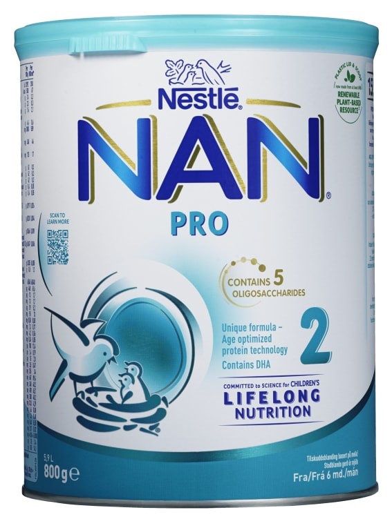 Nan Pro 2 fra 6mnd 800g Nestle