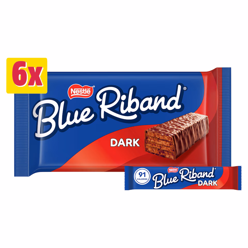 Blue Riband Dark Chocolate Wafer Bars 6 x 17.5g