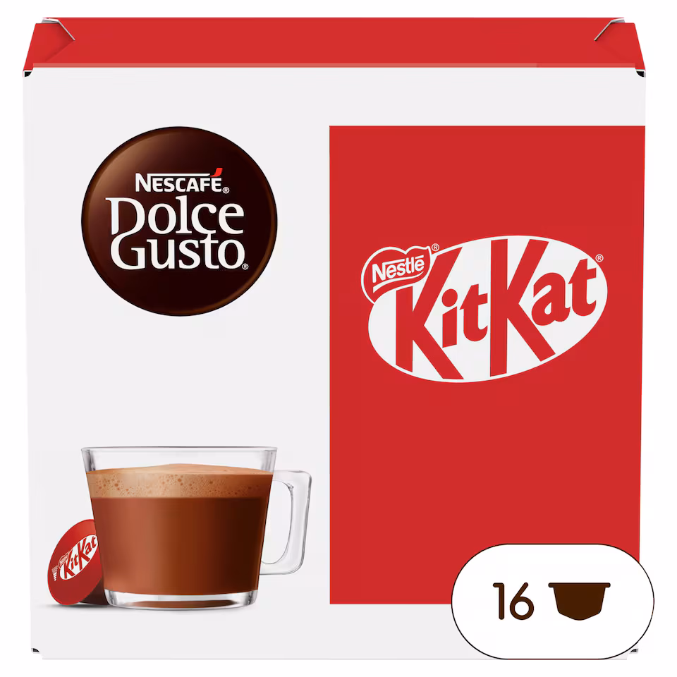 Nescafe Dolce Gusto Kit Kat Cocoa Beverage Pods x16 256g