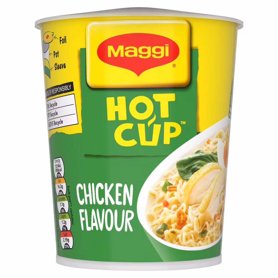 Maggi Hot Cup Chicken Noodles Pot 59.2g