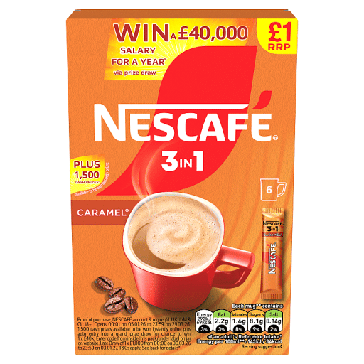 Nescafé Caramel 3 in 1 6 x 16g (96g)