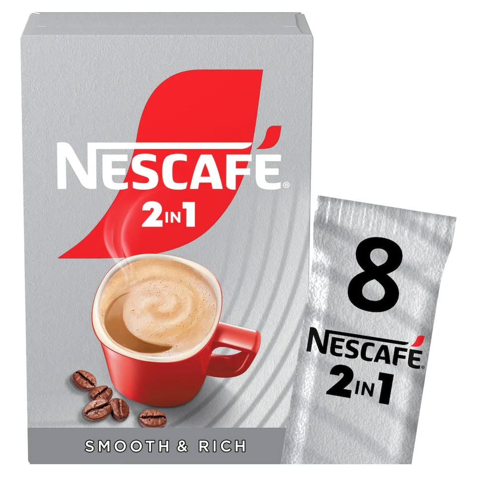 Nescafe 2 in 1 Coffee Sachets 8 x 9g (72g)