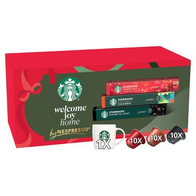 Starbucks by Nespresso Bundle Gift Box 30 x Coffee Pods with Gift Mug