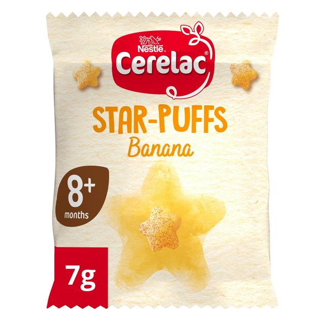 Cerelac Banana Star Puffs Baby Food Snack 8+ Months 7g