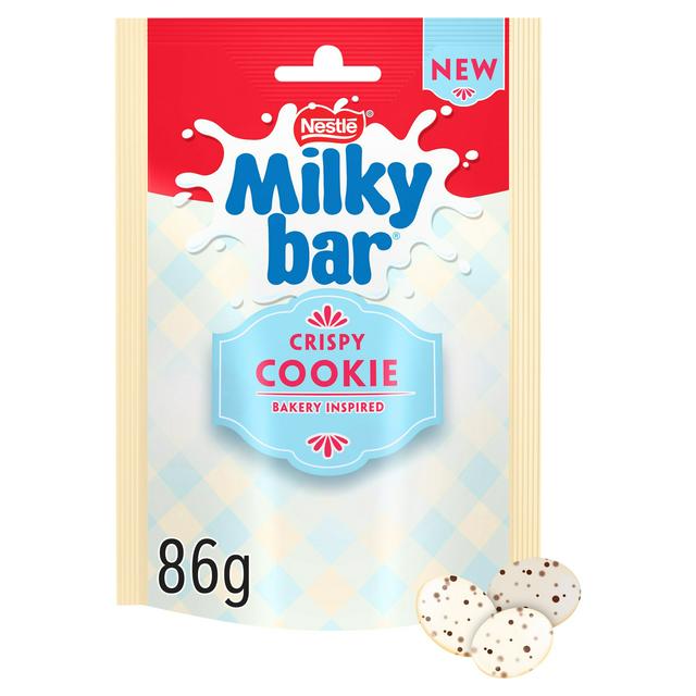 Milkybar Buttons Crispy Cookie White Chocolate Sharing Bag 86g