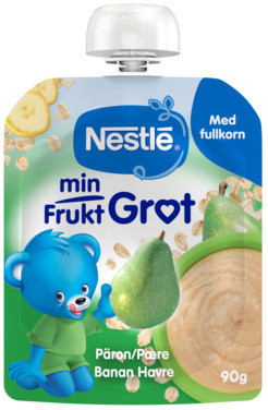 Min Fruktgrøt Pære Banan Havre 90g