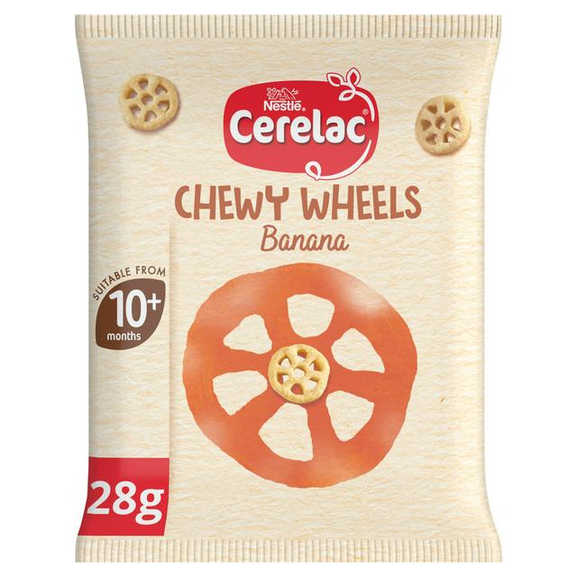 Cerelac Banana Chewy Wheels 10+ Months Baby Food Snack 28g