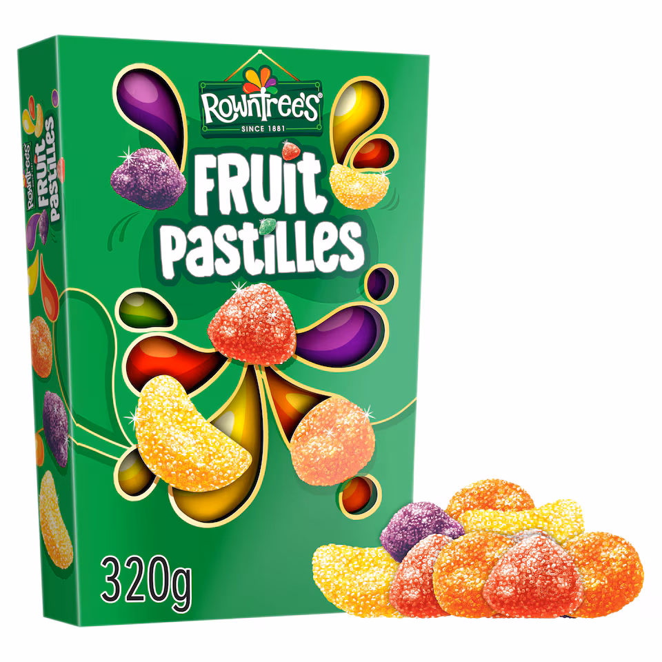 Rowntree's Fruit Pastilles Sweets Carton 320g