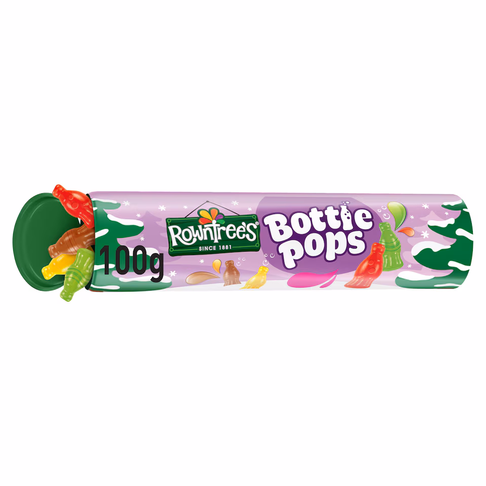 Rowntree's Bottle Pops Sweets Giant Tube 100g