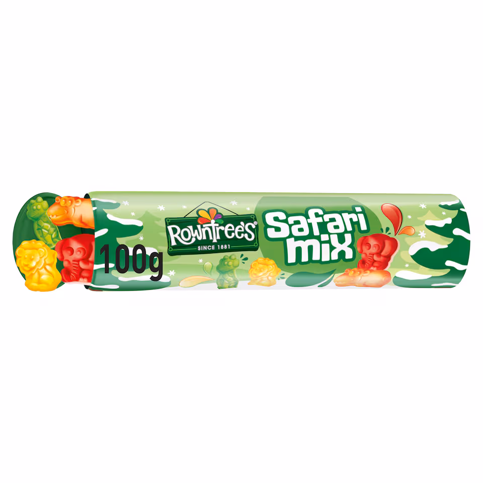 Rowntree's Safari Mix Sweets Giant Tube 100g