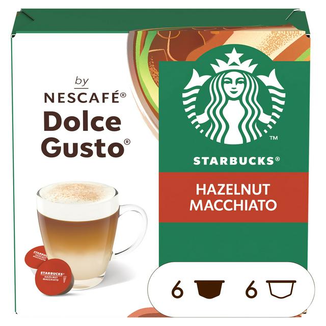 Nescafé Dolce Gusto Starbucks Hazelnut Macchiato 100% Arabica Coffee 123g