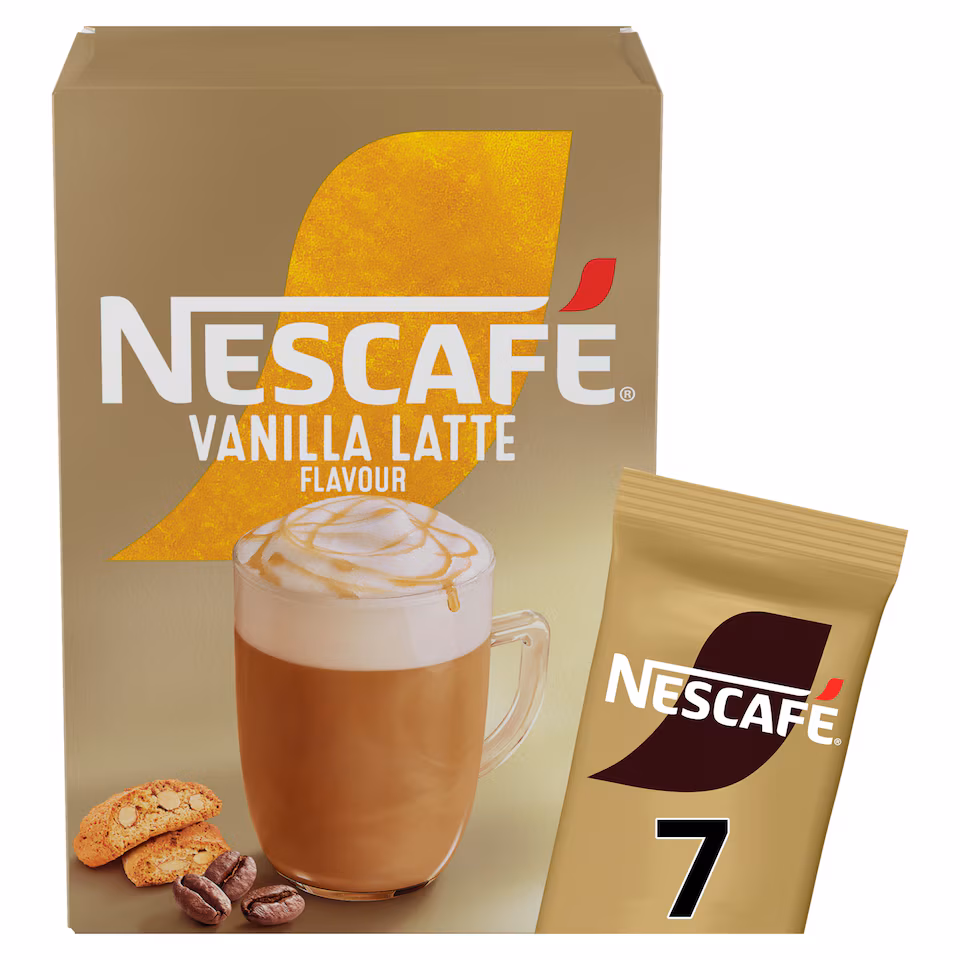 Nescafe Vanilla Latte Instant Coffee 7 Sachets