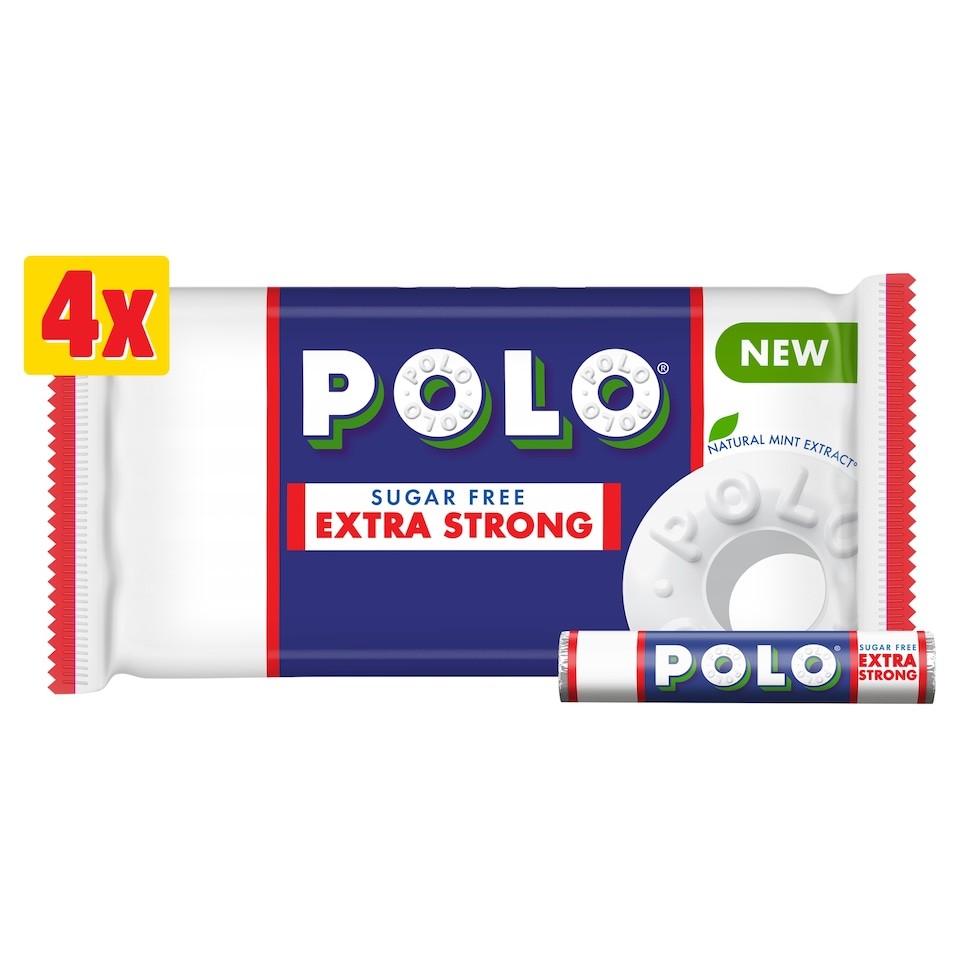 Polo Sugar Free Extra Strong Tube 4 x 33.4g