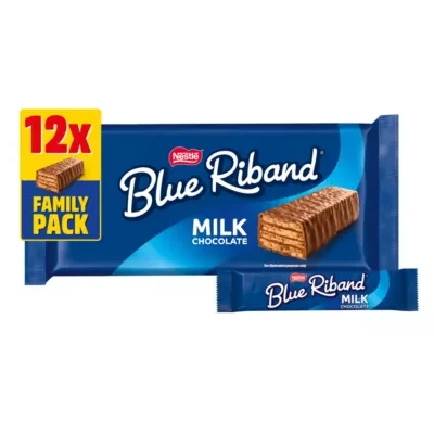 Blue Riband Milk Chocolate Wafer Biscuit Bar 12 Pack Multipack 216g