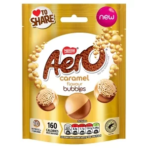 Aero Bubbles Caramel Flavour Chocolate Sharing Bag 92g