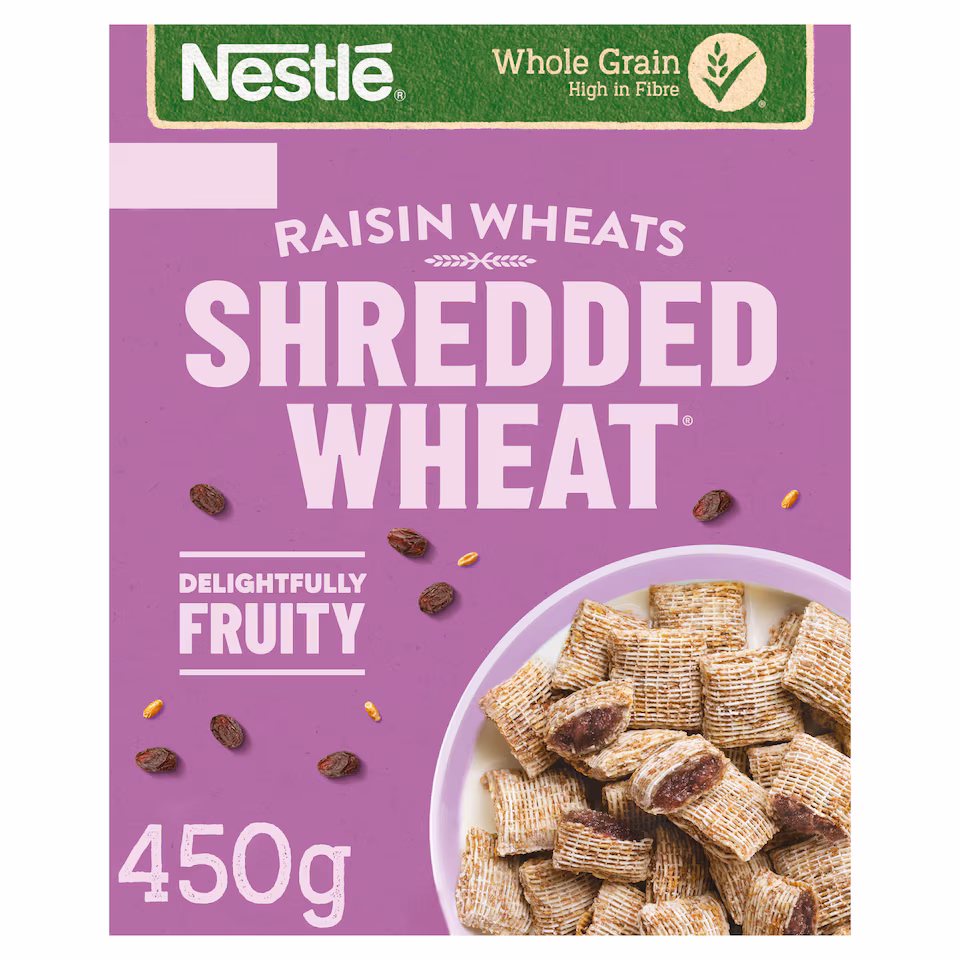 Nestlé Shredded Wheat Bitesize Raisin Breakfast Cereal 450g