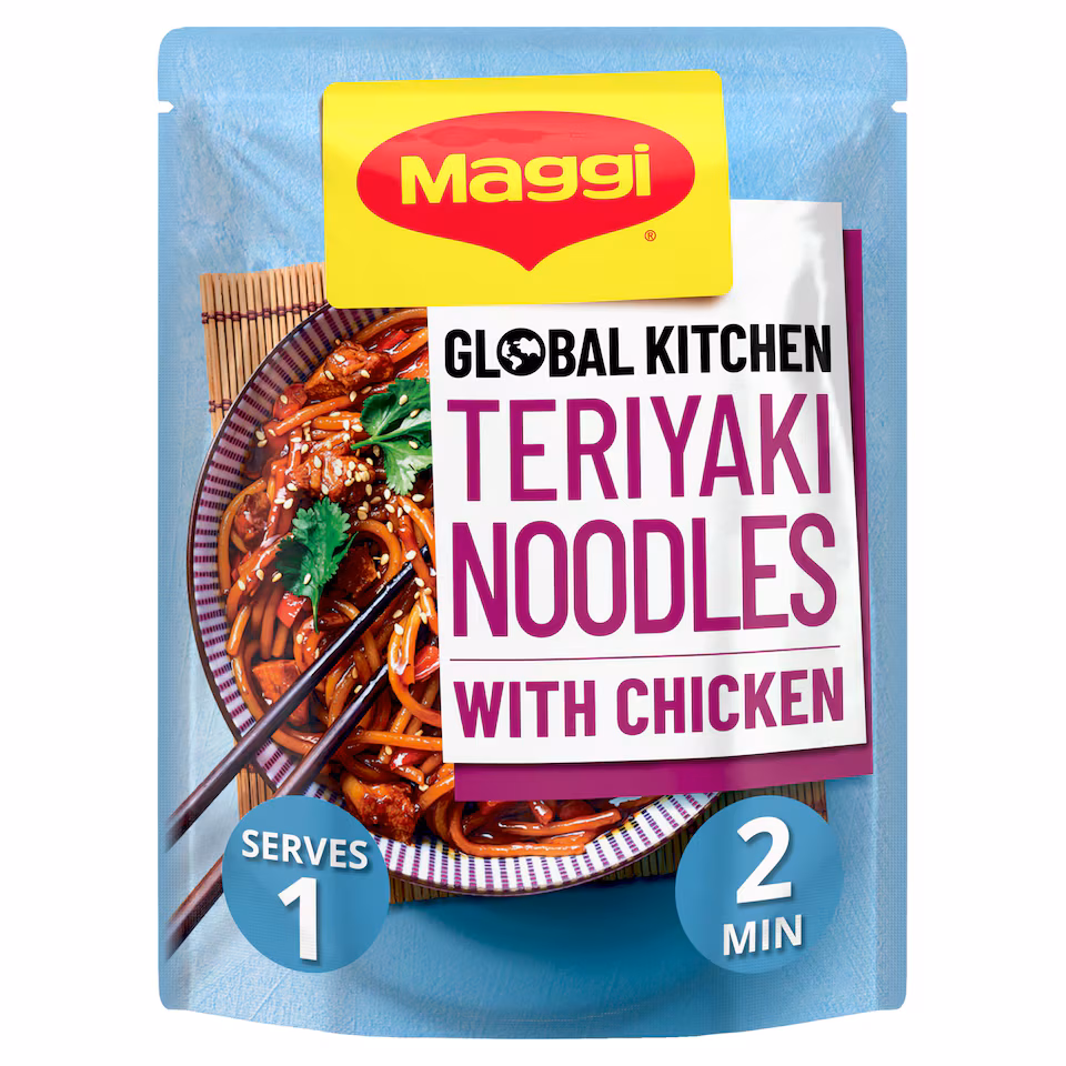 Maggi Global Kitchen Teriyaki Noodles with Chicken Ready Meal 260g