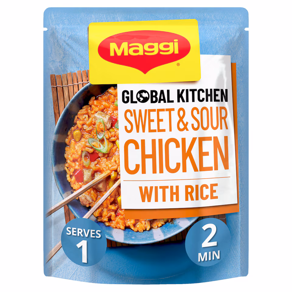 Maggi Global Kitchen Sweet and Sour Chicken with Rice Ready Meal 260g