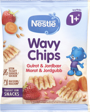 Wavy Chips Gulrot Jordbær 7g