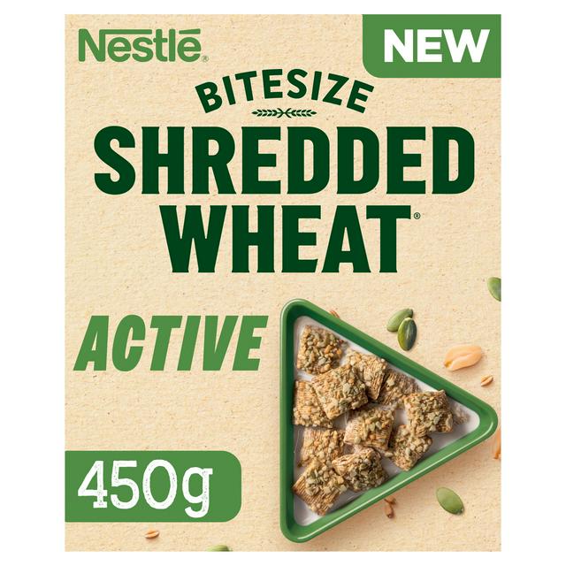 Nestlé Shredded Wheat Bitesize 450g Active Pumpkin Seeds & Nuts Breakfast Cereal