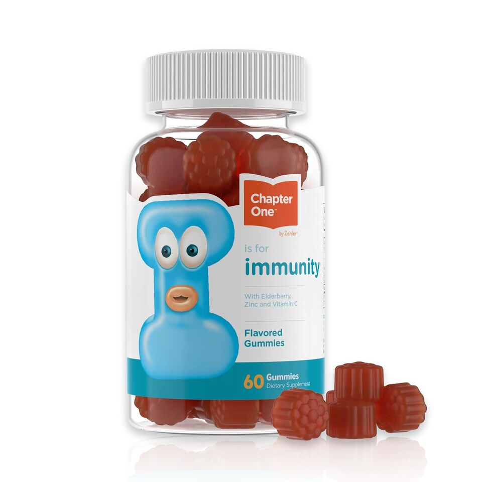 Chapter One, Immunity Gummies, Vitamin C, Zinc and Elderberry, 60c