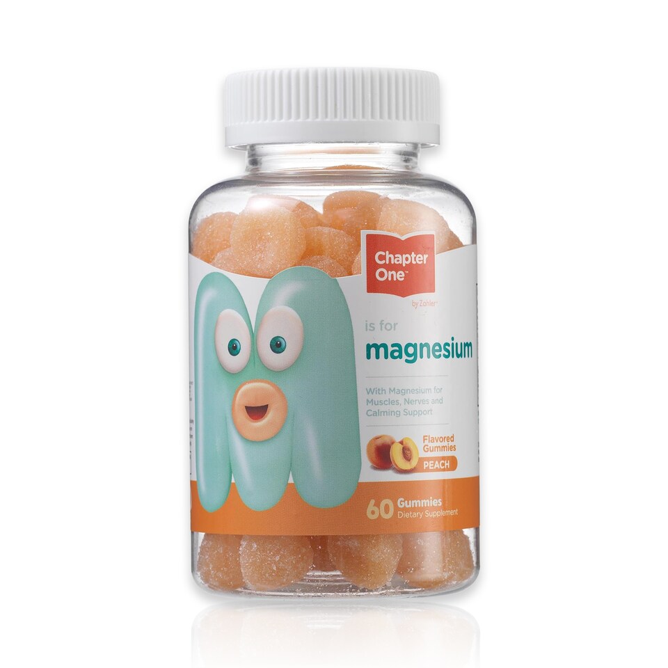 Chapter One, Magnesium Gummies, Peach, 60c