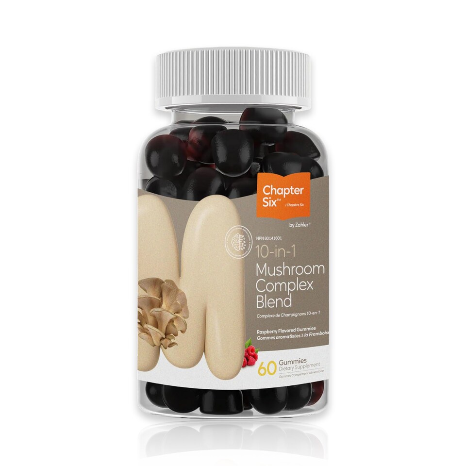 10-in-1 Mushroom Gummies, Raspberry Flavored, 60c