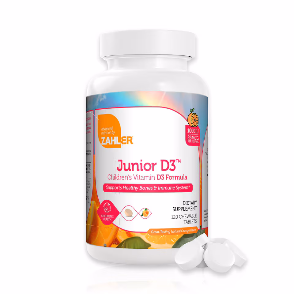 Junior D3, 1000 IU of Vitamin D3, 120c