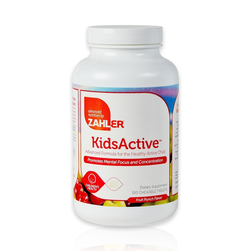 KidsActive, Support Focus and Concentration, Fruit Punch, 60c