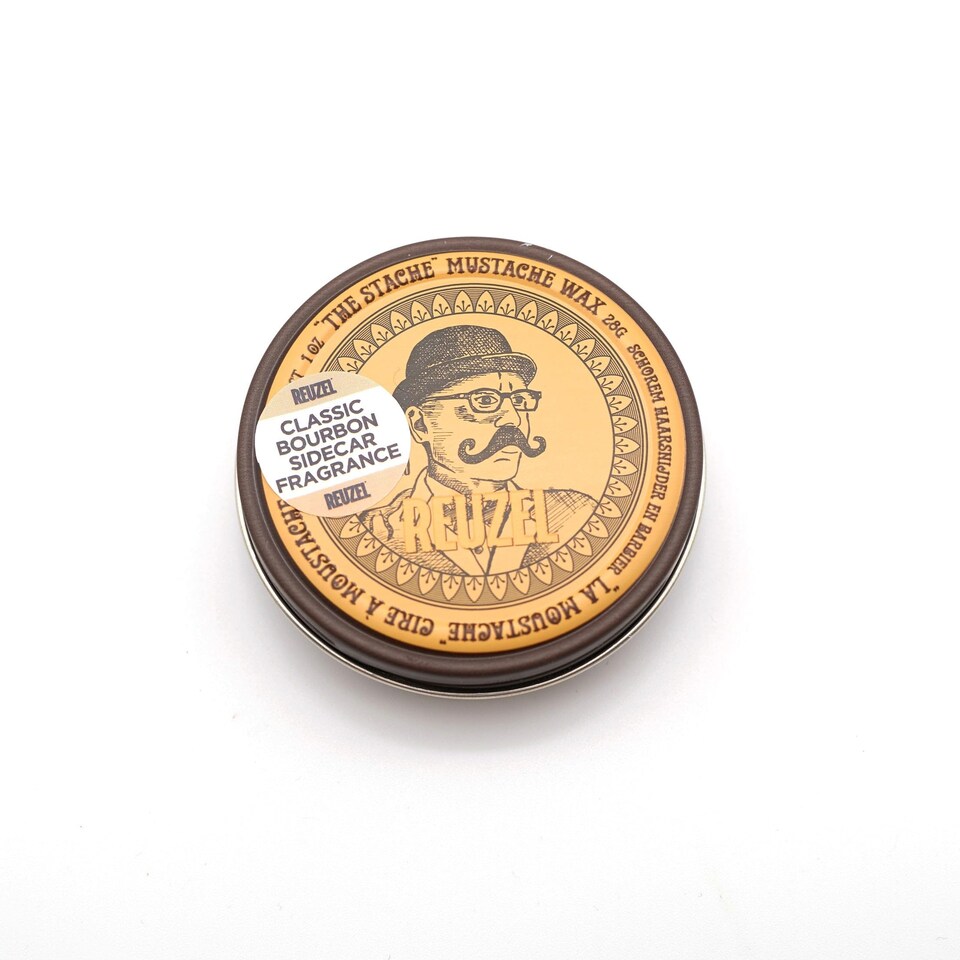 Reuzel Mustache Wax, Bourbon Sidecar Scent, Strong Hold for Styling & Shaping Facial Hair, 1oz 28g