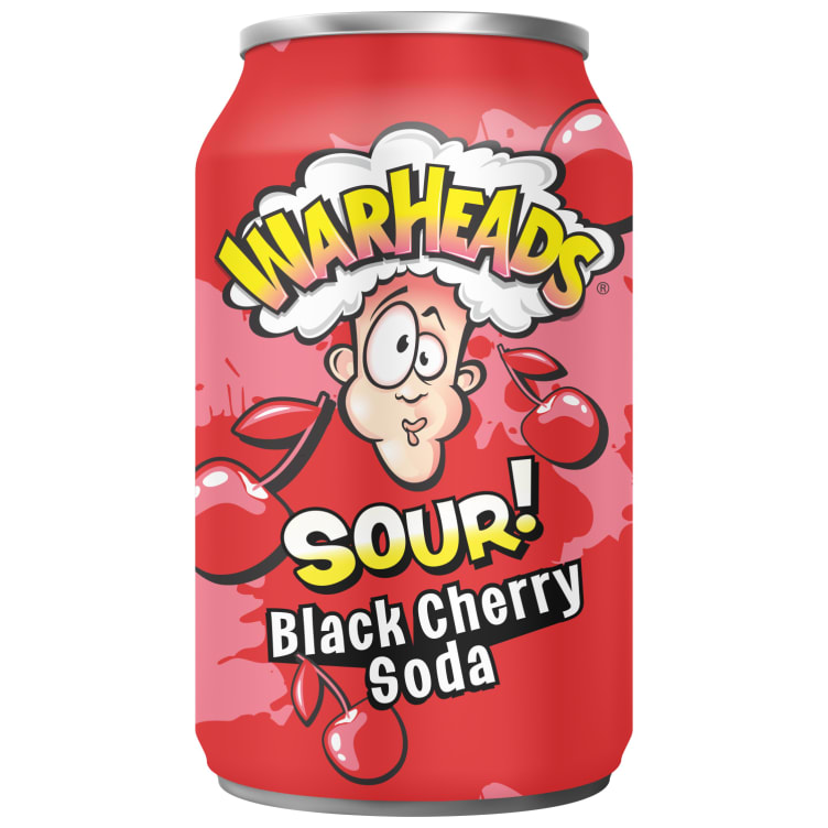 Warheads Black Cherry Sour Soda 355ml boks