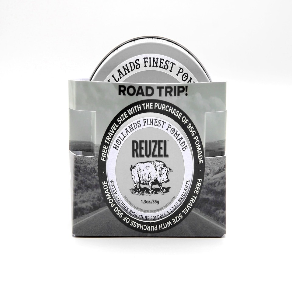 Reuzel 2026 Road Trip, Matte Clay Pomade, No Shine with Medium Hold for a Natural Style and Finish, 95g Free Travel Size 35g