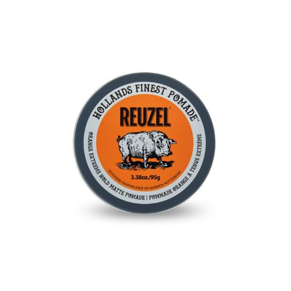 Reuzel Orange Extreme Hold Matte Pomade, Natural Finish 95g