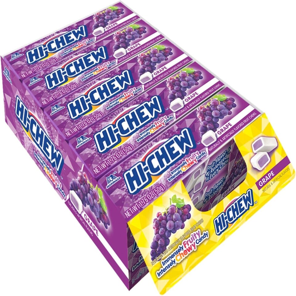Hi-Chew Grape Chewy Fruit Candy 15x50g (Total 750g)